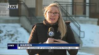 Teen charged in deadly stabbing of girl at Warren Fitzgerald High School to appear in court
