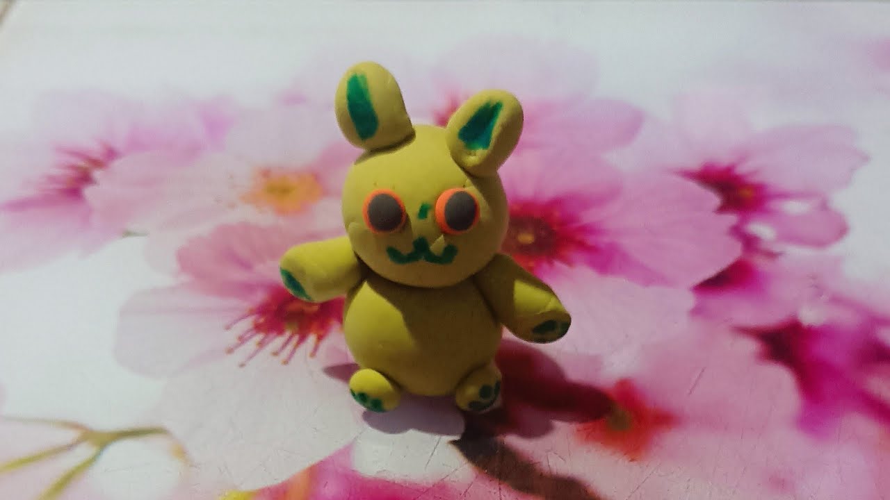 How to clay make rabbit 🐇 paymer satisfying videos 