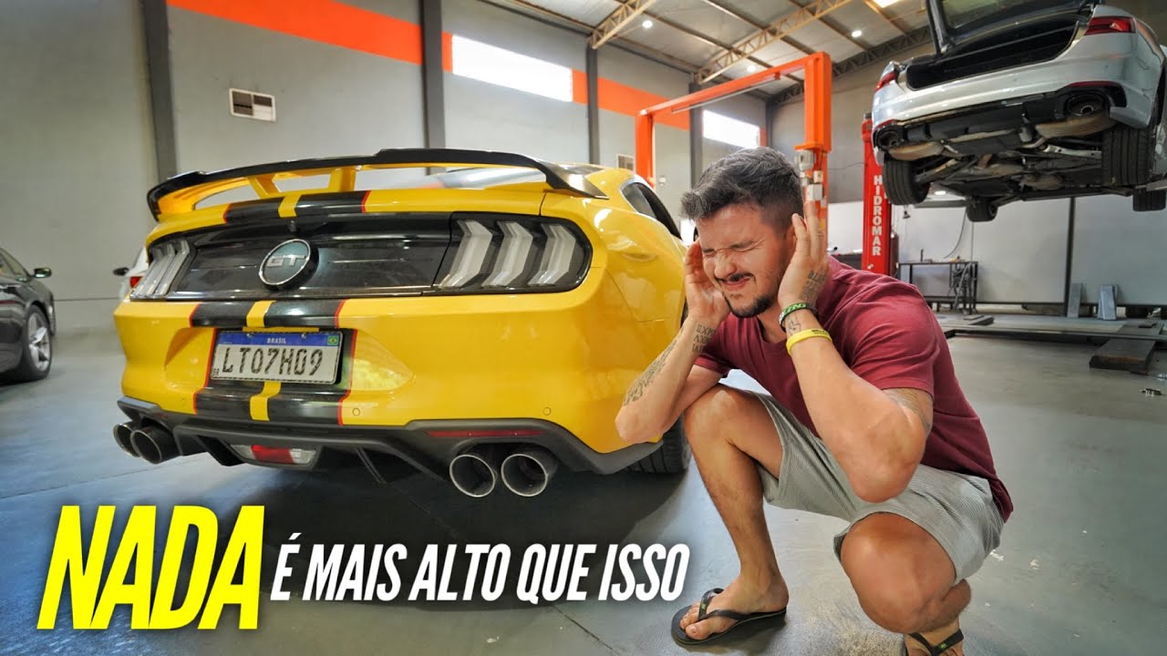 BUSQUEI O MUSTANG COM O ESCAPE DIRETO * o ronco mais alto que ja ouvi 😱*