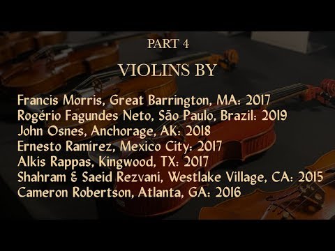 Part 4: Cho-Liang Lin Demonstrates 35 Modern American Violins at Metzler Violin Shop (2019)