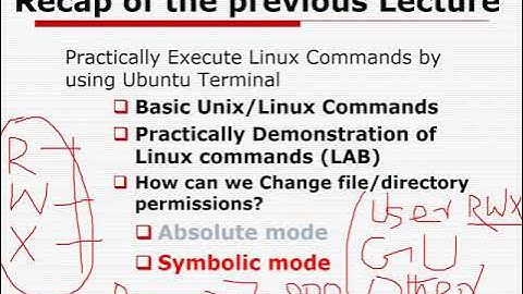 Lecture 13 File Permissions  |  System and Network Administration Linux Based