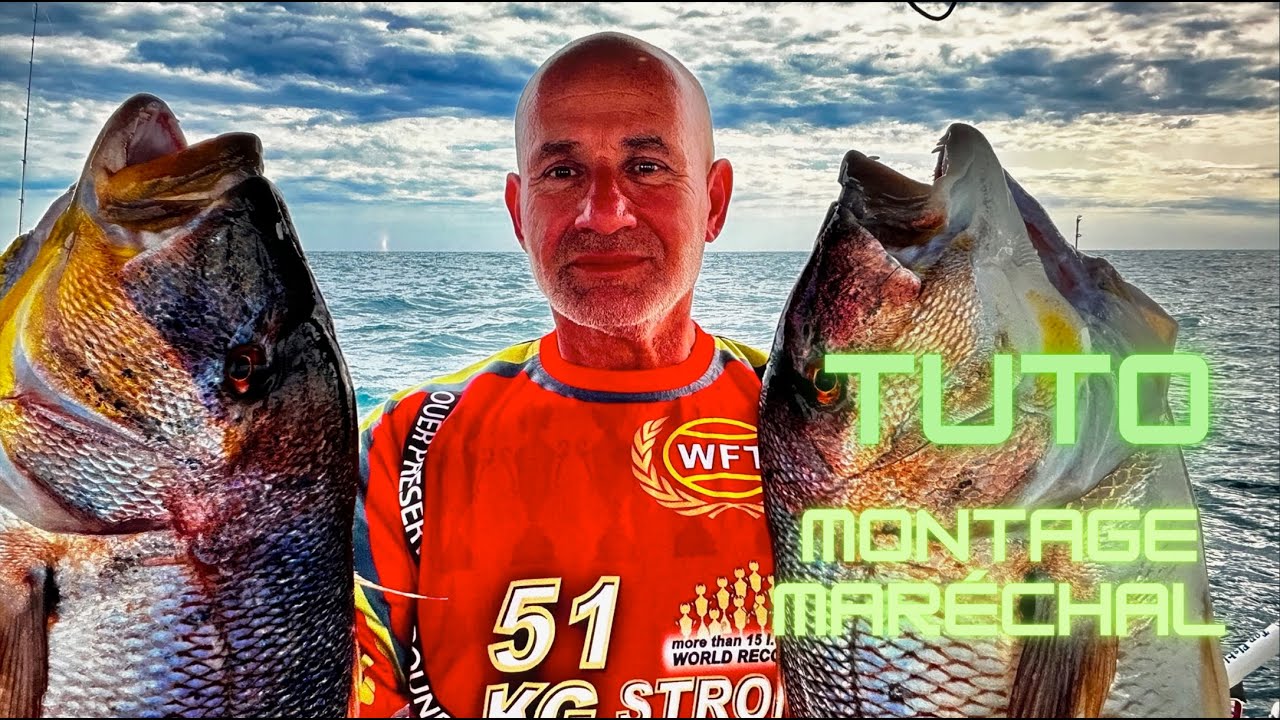 Tuto montage Maréchal pour la pêche au denti, sériole, liche, loup, bar, thon,..