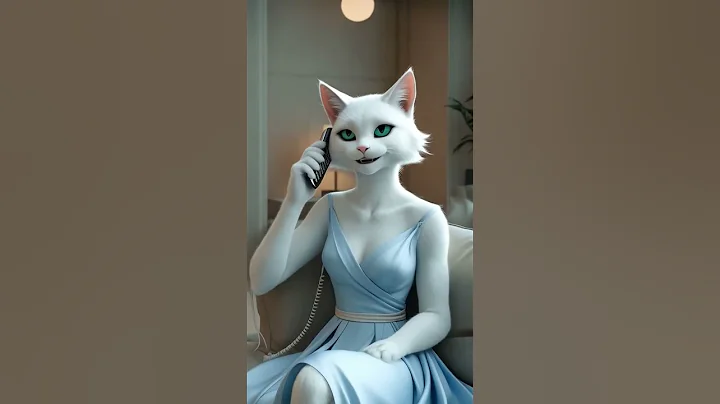 Watch the video about AI generated cat Talking on phone - Hilarious Ai creation! #shorts