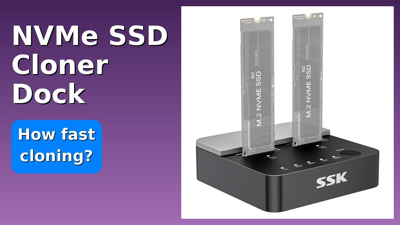 REVIEW (2025): NVMe SSD Cloner Dock. Features.