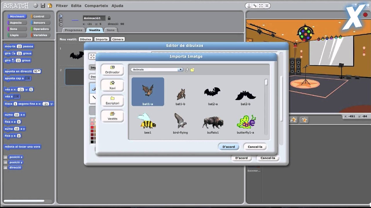 Tutorial Scratch - 2 Animació Simple - YouTube