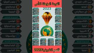 القرعة النهائية المؤهلة لكأس افريقيا للامم 2023