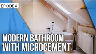 Microcement Set for Bathrooms, Showers, and Wet Areas incl. PU Matte Sealant