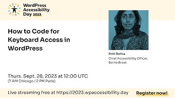 How to Code for Keyboard Access in WordPress