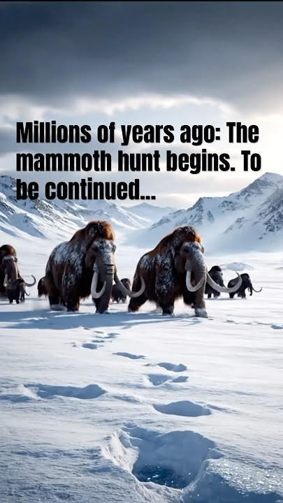 Millions of years ago: The mammoth hunt begins. To be continued... ￼