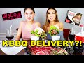 KBBQ DELIVERED TO OUR DOOR!? 😱 GALBI, BULGOGI (WAGOGI MUKBANG)