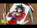 【ドラゴンボール】レジェンズのスーパーサイヤ人４孫悟空を描いてみた‼️
