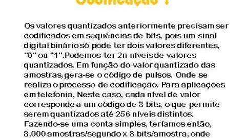 Conversão Analógica - Digital