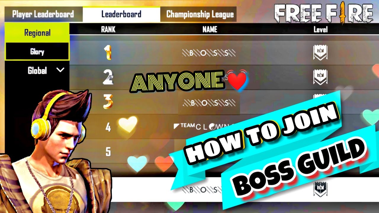 HOW TO JOIN BOSS GUILD 😍 | EASIEST WAY TO JOIN BOSS | BOSS ...