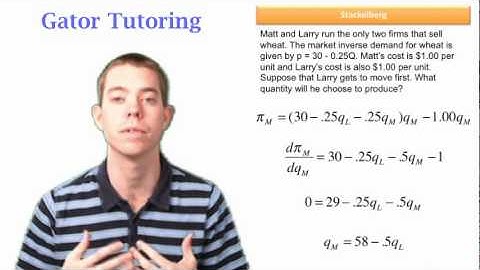 Stackelberg - 1st mover game