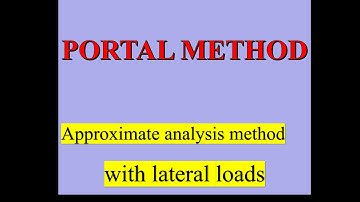 Portal Method PART 1 | Civil Engineering