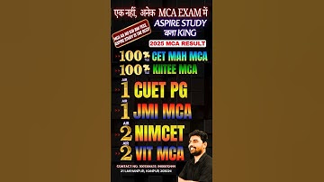 MCA KING ASPIRE STUDY - BEST NIMCET COACHING IN INDIA : Highest Toppers