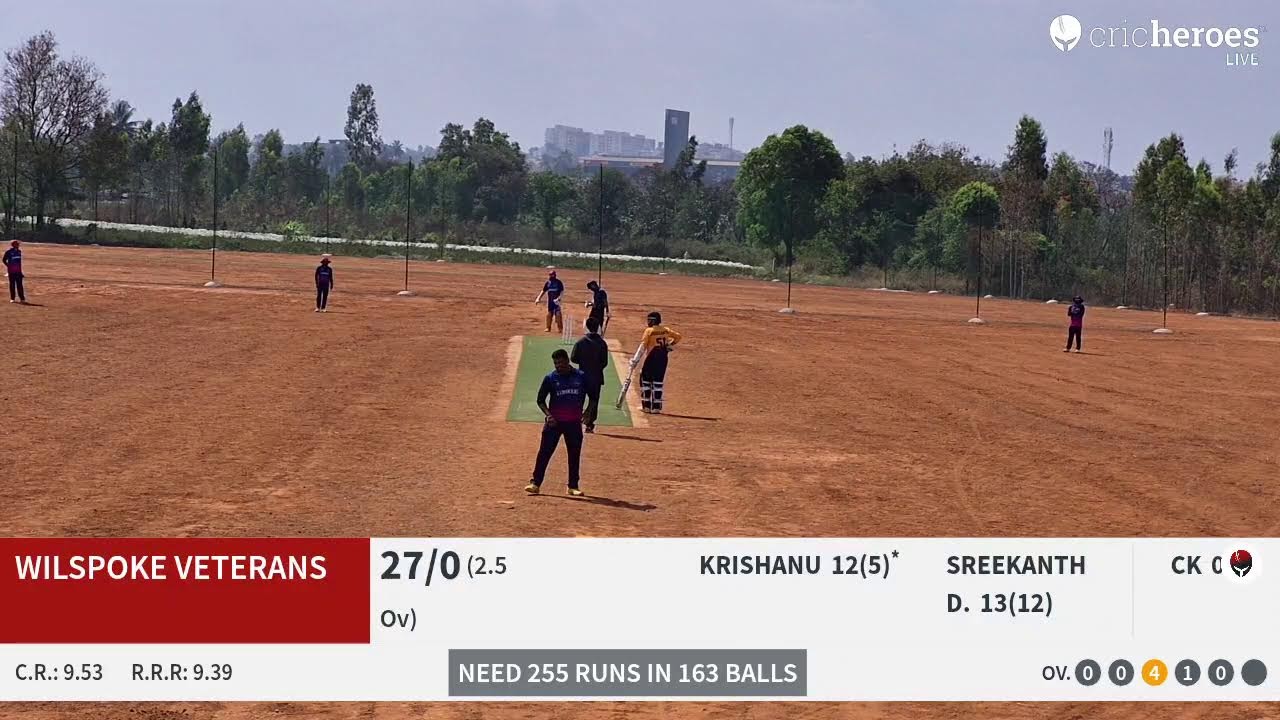 Wilspoke Veterans vs HSR Strikers live cricket match | NewLands T30 Inagural Edition live - NewLands