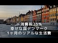 【ヨーロッパ移住　生活費】消費税25%!!物価が高いデンマークの1ヶ月の生活費について【北欧の暮らし】