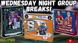 WEDNESDAY NIGHT LIVESTREAM! Sports Cards Group Breaks! Obsidian Release Day & More!
