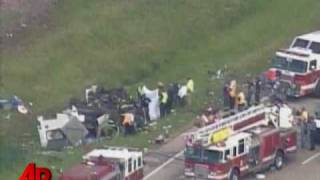Raw Video: Special Needs Van Crashes, 5 Dead