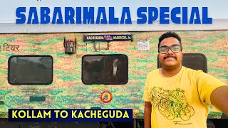 Sabarimala Special Train Journey ! Kollam - Kacheguda Special Train Vlog