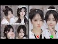 Korean Cute Hairstyle|Hoodie Hairstyle Tutorial 🆕☝️