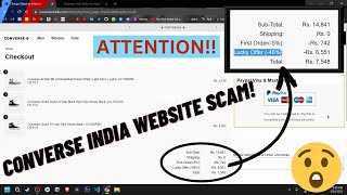 CONVERSE INDIA WEBSITE SCAM (EXPOSED) | FAKE WEBSITE OF CONVERSE INDIA | Hacks & Tips #1 screenshot 4