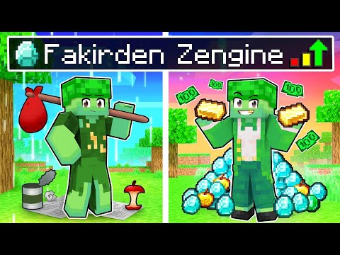 YÜKSELİŞ: FAKİRDEN ZENGİNE 🤑 - Minecraft