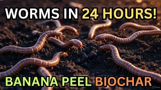 Banana Peel Biochar Miracle: 24-Hour Soil Hack That Brings Worms FAST