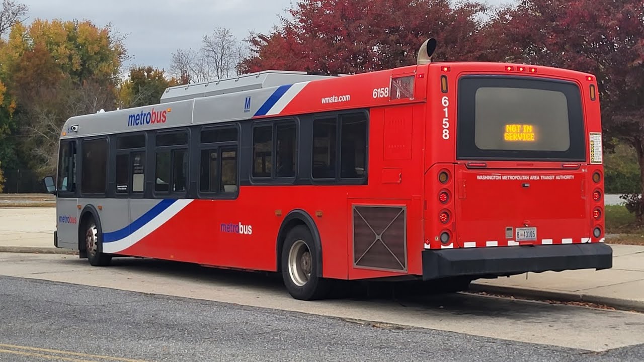 Xclusive! WMATA Metrobus 2006 New Flyer D40LFR 6158 Route C26 YouTube