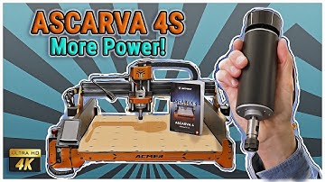 ASCARVA 4S  Big Spindle Power! #acmer #cncrouter #project #upgrade #fun