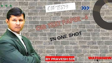 OIR Practice Set A4#oírtest #oirtestpaper#ssboirtestpractice  #oirpracticetest #oirreasoning#oirtes