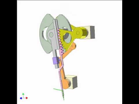Double cam and gear rack mechanism