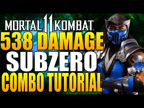 Mortal Kombat 11 - 538 Damage Subzero Combo Tutorial - Daryus P