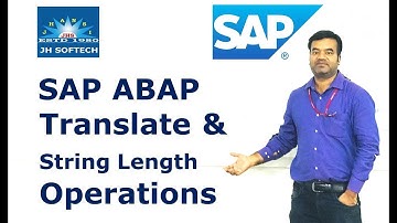 SAP ABAP Commands Translate & String length