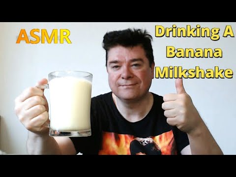 ASMR   Gentle Whispering And Drinking An Ice Cold Banana Milkshake In Binaural Sound
