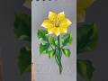 🌼Pretty YELLOW flower🌻🌿acrylic 🖌️🎨 #shorts #viral #yellowflowers #acrylicpainting #pretty #art