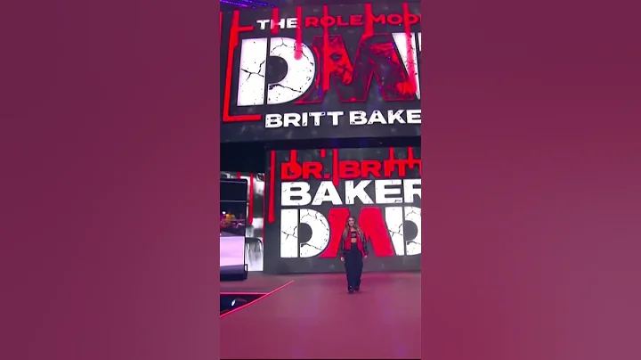 Britt Baker created the perfect distraction during...