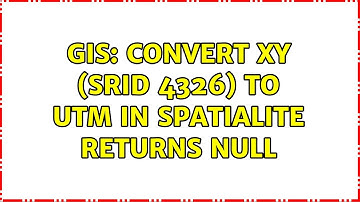 GIS: Convert XY (SRID 4326) to UTM in spatialite returns NULL