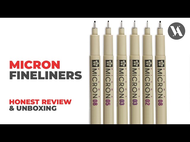 OUTDATED) Drawing Artists! You MUST HAVE THEM! Pigma Micron Pens Honest  Review and Unboxing! 