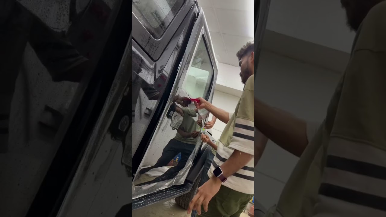 MAHENDRA THAR full body paint protection film done by 