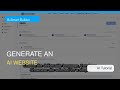 How to Generate a Website on B-Smart Builder