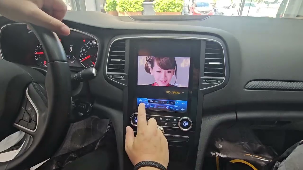 2022 Megane 4 Kablosuz Carplayli Tesla Ekran Llumar Cam Filmi