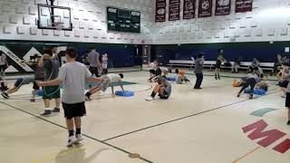 Celebrity Middle School PE Activities/ 4 man circuit workout Wealth