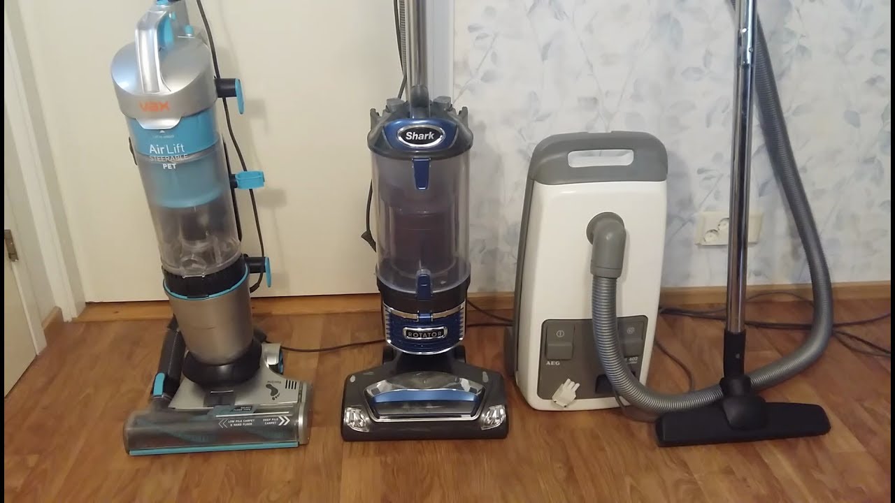 Hardfloor Pick Up Test Vax Air, Shark Rotator & AEG Vampyr Canister