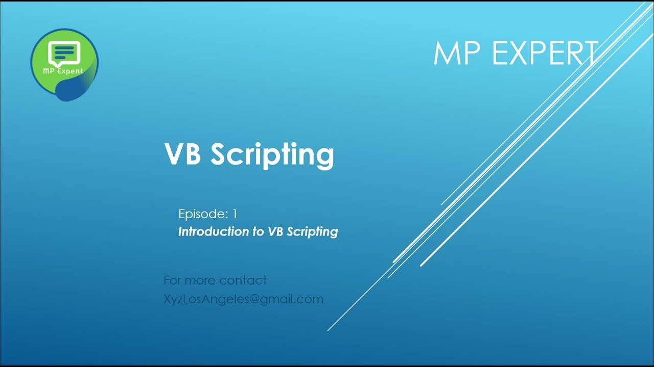 Scripts episode. Visual Basic script. VBSCRIPT В excel.