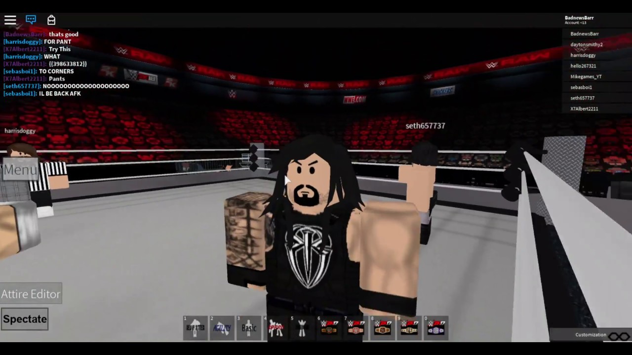 Roblox Wwe 2k19 With Mic Youtube - coolest characters in wwe roblox