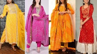 Bandhani Dress Designs | Bandhani Kurti Design | Bandhani Anarkali Dress | Bandhani Dresses screenshot 5