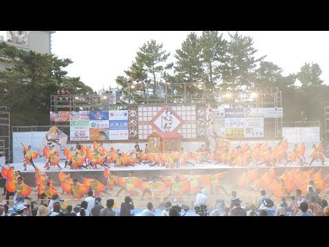 [4K]京炎そでふれ おどりっつ 『弥栄』初披露　紀州よさこい 2019 砂の丸会場