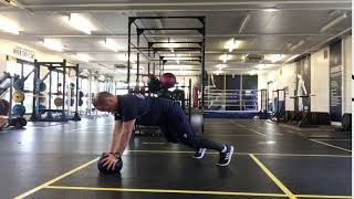 Med Ball Scap Push Up